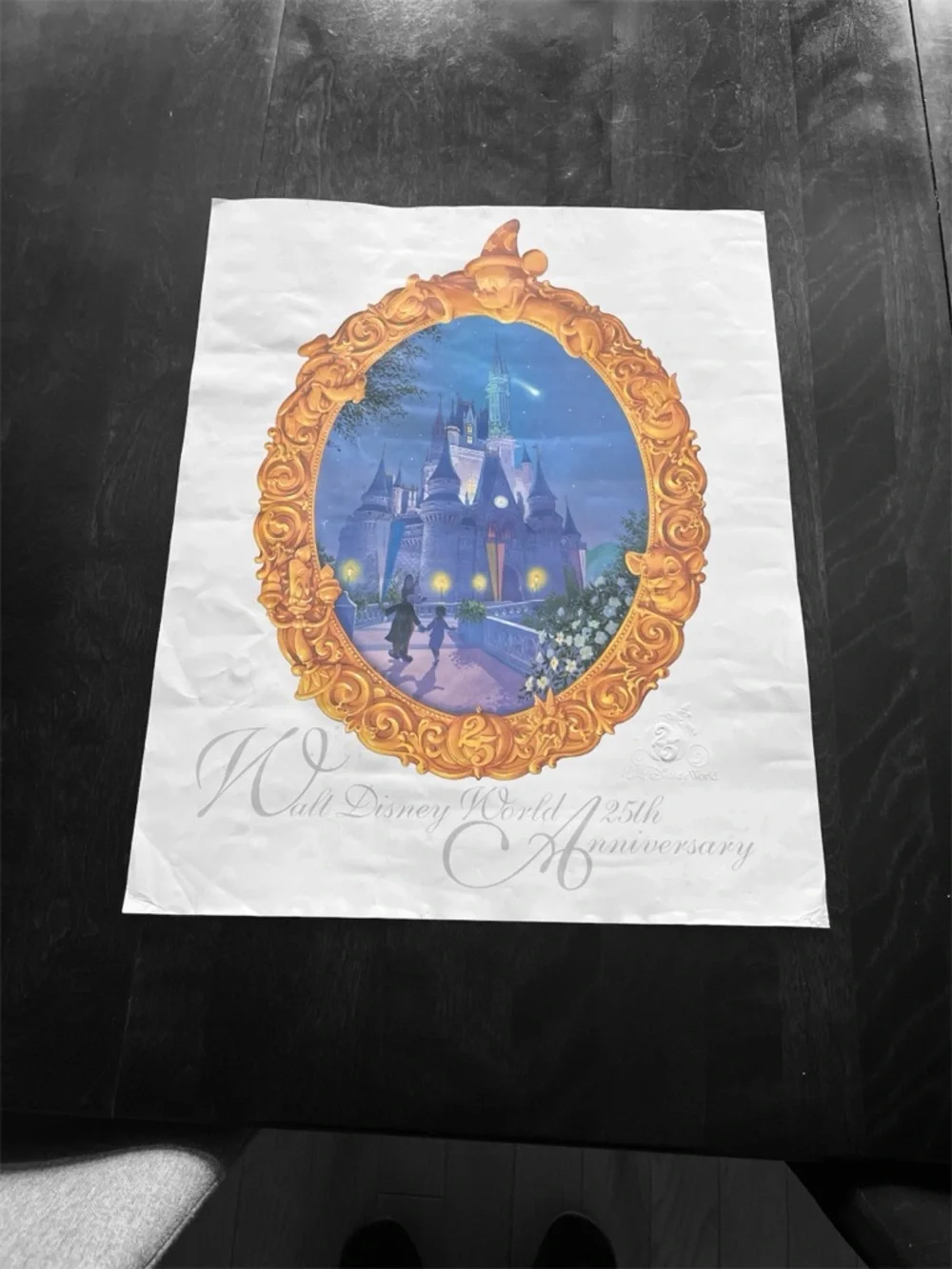 WALT DISNEY WORLD Gold 25th Anniversary Collectible Poster Print Castle 16x20" - Picture 3 of 9